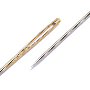 Embroidery Needles Pointy, No. 18-22, Assorted, Gold eye,...