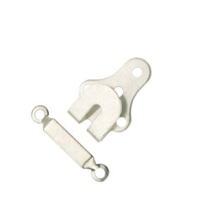 Trouser and Skirt Hooks and Bar, 12mm, Silver Colour, Pack of 2 (265225)
