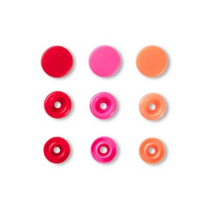 Color Snaps Snap Fasteners Red, Prym Love, Plastic...