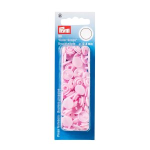 Color Snaps Snap Fasteners Light Pink, Plastic 12,4mm,...