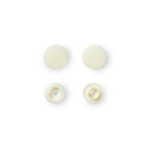 Color Snaps Snap Fasteners Pearl, Plastic 12,4mm, Pack of...
