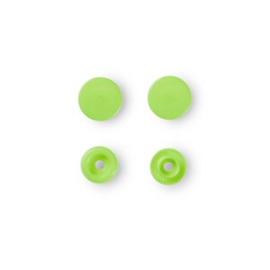 Snap Fasteners Color Snaps, Apple Green, Prym Love, Plastic 12,4mm, Pack of 30 (393144)