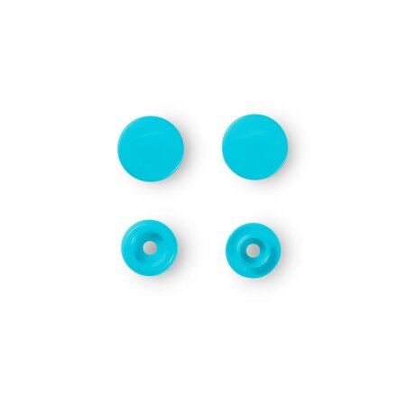 Snap Fasteners Color Snaps Turquoise, Prym Love, Plastic 12,4mm, Pack of 30 (393146)