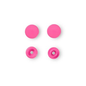 Color Snaps Snap Fasteners Pink, Plastic 12,4mm, 30...