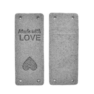 Application "made with love" label grey