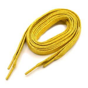 Hoodie Ribbon 1 pair - yellow gold glitter