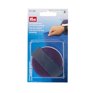 Wrist Pincushion with Hook and Loop Ribbon, Blue (611340)