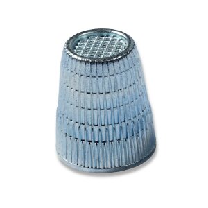 Thimble with Anti-slip Edge, 18mm, Silver colored (431864)