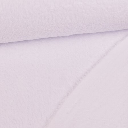 Teddy Fabric Cotton Uni White