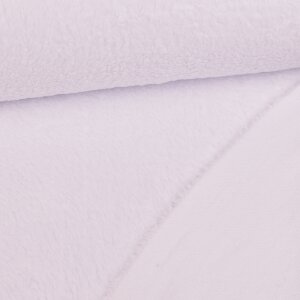 Teddy Fabric Cotton Uni White