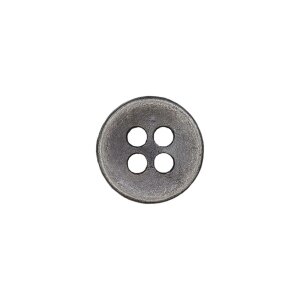 Metal button 4L 9mm old silver