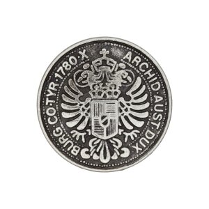 Metal Button Ãse 15mm old silver