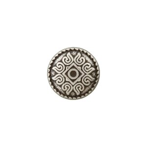 Metal Button Öse 12mm old silver