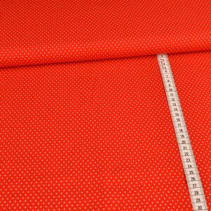 Viscose Small white dots on red