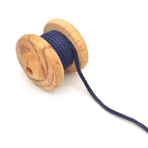 Twisted Cotton Cord Uni 6mm navy