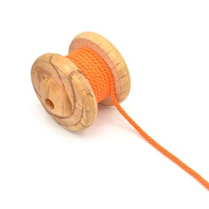 Twisted Cotton Cord Uni 6mm orange