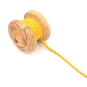 Twisted Cotton Cord Uni 6mm mustard