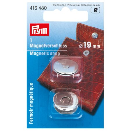 Magnetic Fastener, 19mm, Silver Colour (416480)