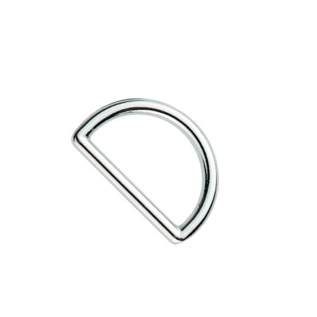 Half Rings, 25mm, Silver Colour, Pack of 4 (555225)
