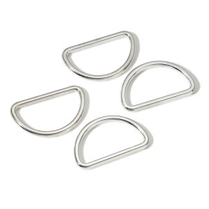 Half Rings, 30mm, Silver Colour, Pack of 4 (555230)