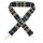 Bag Strap with Carabiner - Plaid Pattern navy Black silver