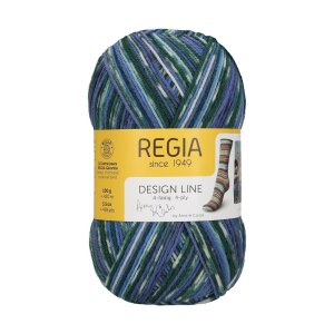 REGIA Sock yarn Color Design Line 4-ply, 03658 Winter Night 100g