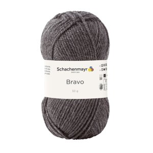 Schachenmayr Bravo, 08319 Medium Grey Melange 50g