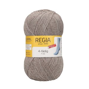 REGIA Sock yarn Uni 4-ply, 02070 Wood Mel. 100g