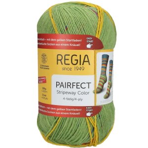 REGIA Sock yarn Color Pairfect Line 4-ply, 02295 Petrol-...