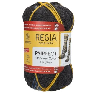 REGIA Sock yarn Color Pairfect Line 4-ply, 02299 Beige-...