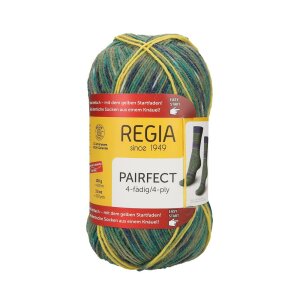 REGIA Sock yarn Color Pairfect Line 4-ply, 07121 Lagoon 100g