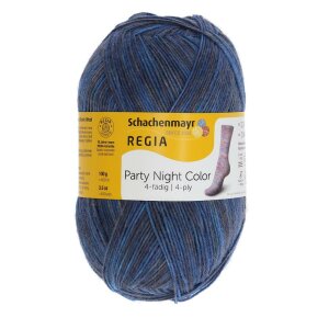 REGIA Sock yarn Color 4-ply, 01131 Party 100g