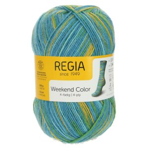 REGIA Sock yarn Color 4-ply, 01234 Waterpark 100g