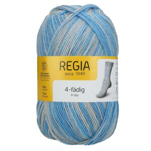 REGIA Sock yarn Color 4-ply, 01256 Conqueror 100g
