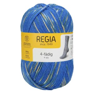 REGIA Sock yarn Color 4-ply, 01281 Happy Ocean 100g