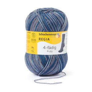 REGIA Sock yarn Color 4-ply, 09019 Hammerfest 100g
