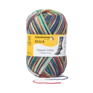 REGIA Sock yarn Color 4-ply, 09409 Mistletoe 100g