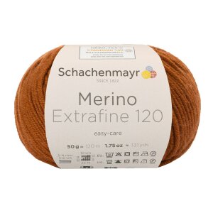 Schachenmayr Merino wool Extrafine 120, 00110 Marone 50g