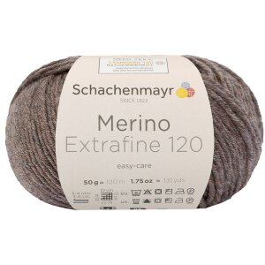 Schachenmayr Merino wool Extrafine 120, 00114 Wood Melange 50g
