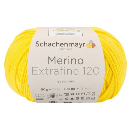 Schachenmayr Merino wool Extrafine 120, 00122 Dandelion 50g