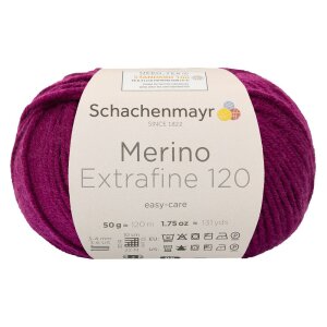 Schachenmayr Merino wool Extrafine 120, 00133 Burgund 50g