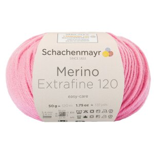 Schachenmayr Merino wool Extrafine 120, 00136 Tearose 50g