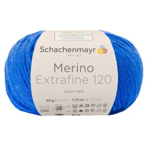 Schachenmayr Merino wool Extrafine 120, 00151 Royal 50g