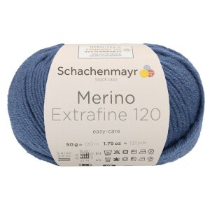 Schachenmayr Merino wool Extrafine 120, 00159 Ink 50g