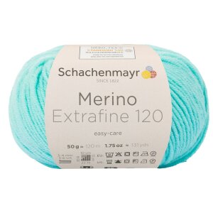 Schachenmayr Merino wool Extrafine 120, 00167 Mint 50g