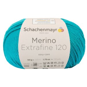 Schachenmayr Merino wool Extrafine 120, 00177 Emerald 50g