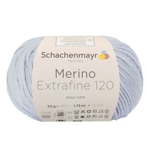 Schachenmayr Merino wool Extrafine 120, 10192 Silver 50g