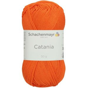 Schachenmayr Catania Cotton, 00443 Neon Orange 50g