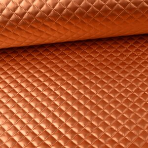 Leather Imitation Skylo Quilt - Copper Metallic