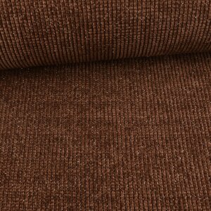 knit fabrics with glitter threads dark brown